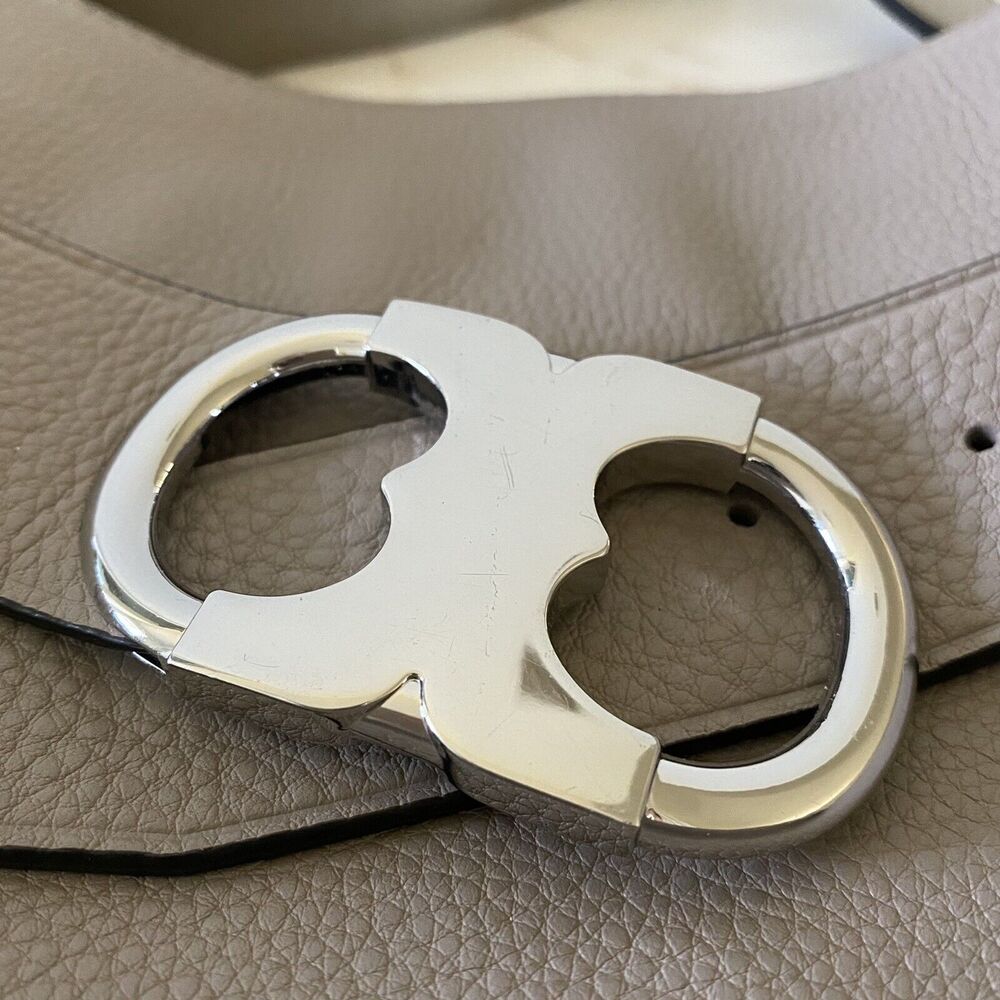 TORY BURCH Solid Tan Soft Leather Shoulder Bag - Picture 3 of 10